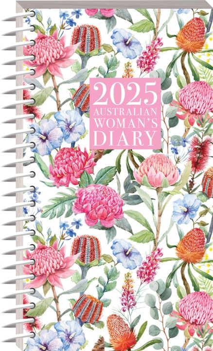 DIARY 2025 AUST WOMENS 100X180MM WIRO SLIMLINE WTV