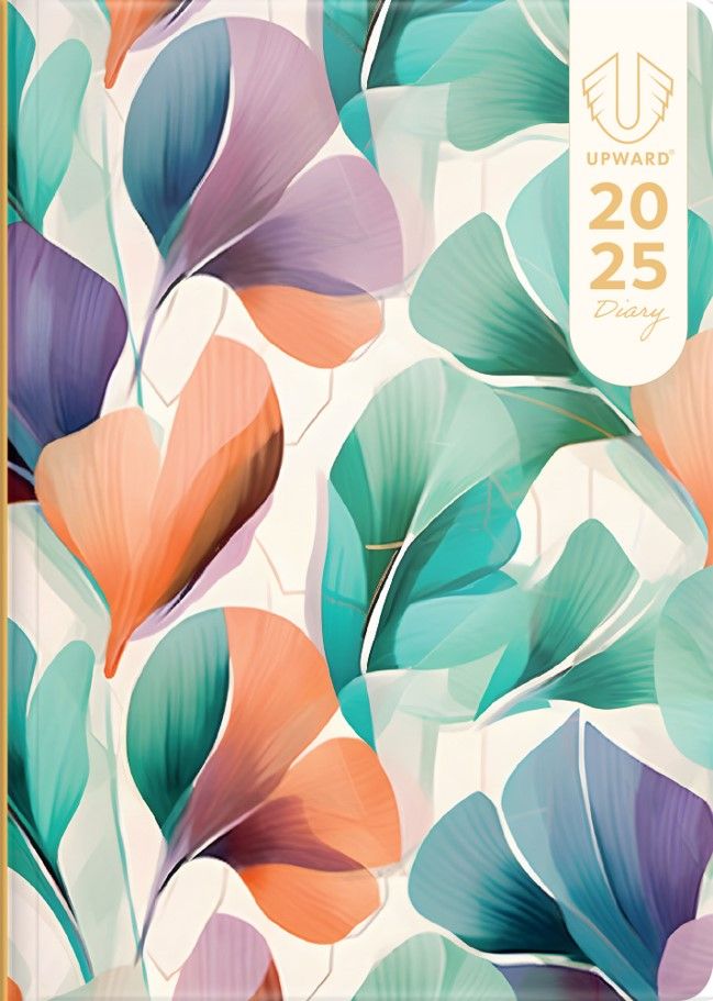 DIARY 2025 UPWARD B6 176X125MM 3426 FASHION PRINTED H/C WTV