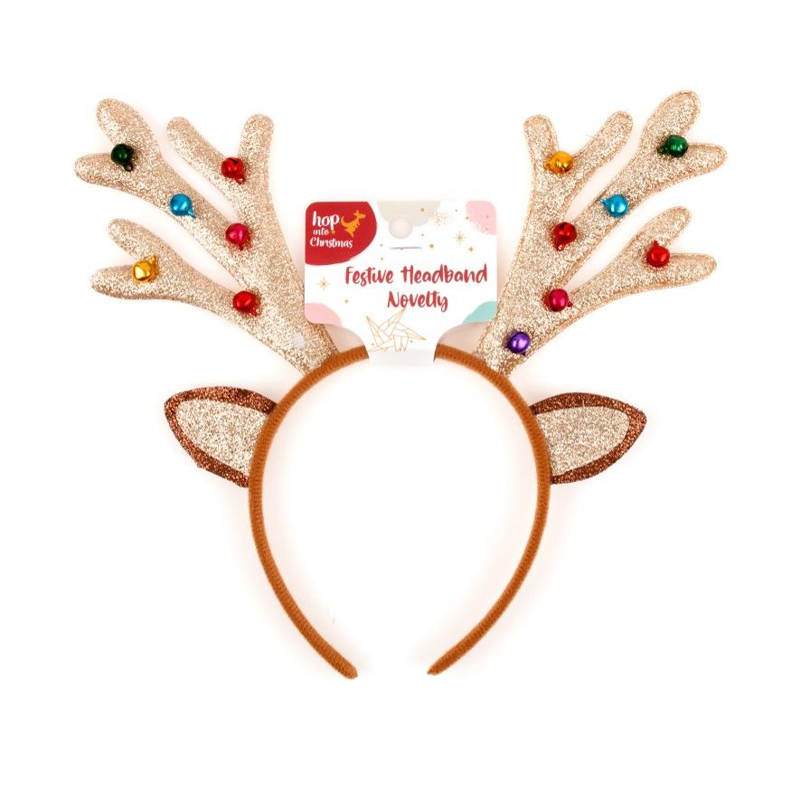 HEADBAND XMAS WITH REINDEER EARS