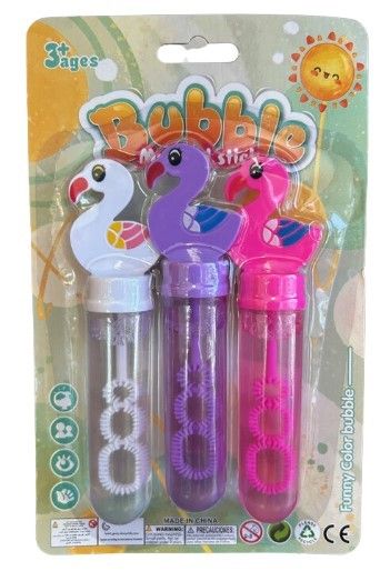 TOY BUBBLES MINI FLAMINGO PK3