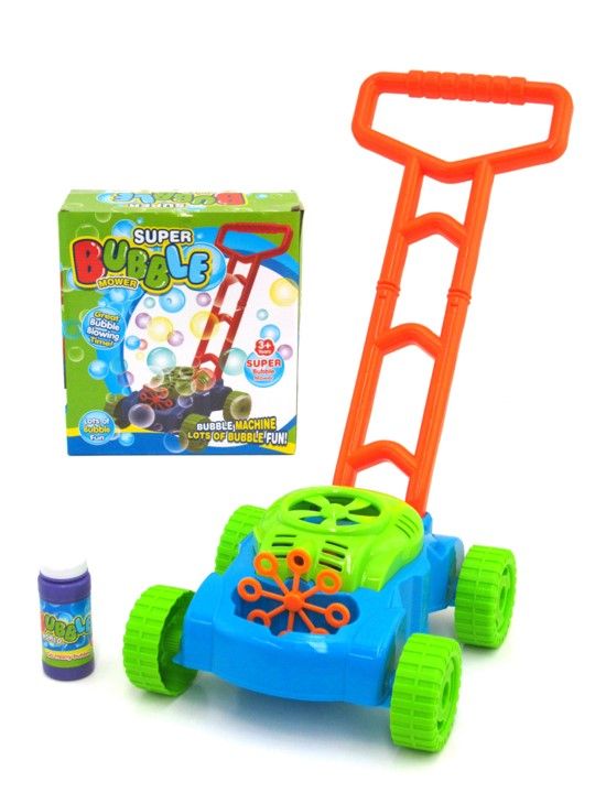 TOY BUBBLES SUPER BLOWER LAWN MOWER