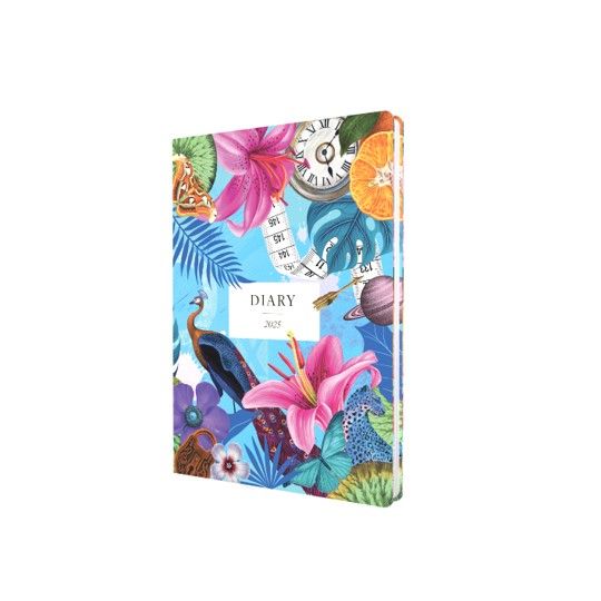 DIARY 2025 COLLINS MAXIMALISM A5 MX153M.60-25 WTV BLUE