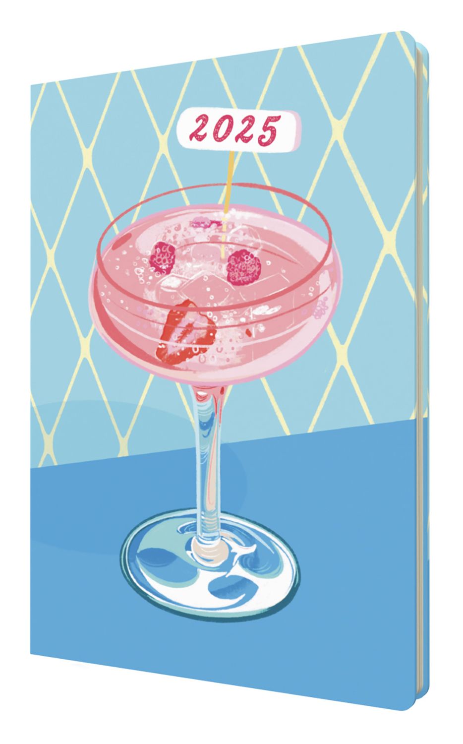 DIARY 2025 COLLINS PARTY ON A5 E-PO153.STR-25 RECYCLED WTV STRAWBERRY