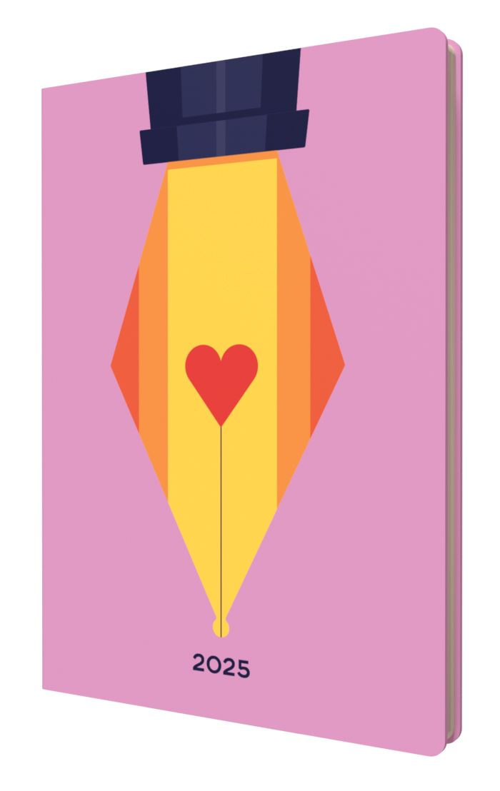 DIARY 2025 COLLINS PEACE LOVE U/STANDING A5 E-PLU153.FP-25 RECY WTV FTN PEN