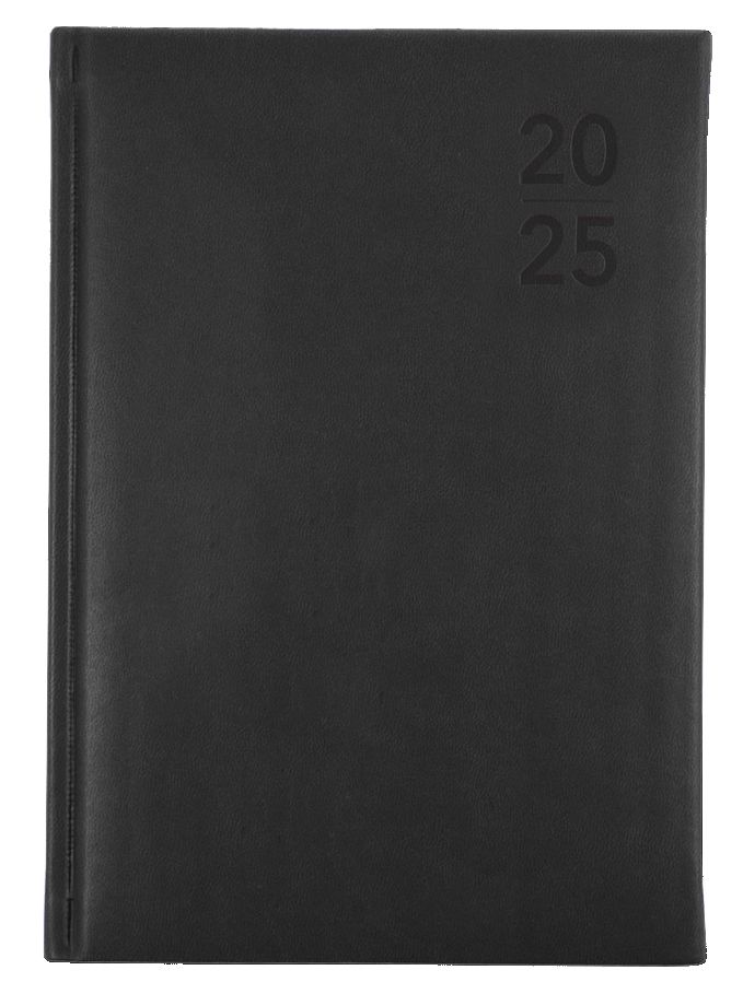 DIARY 2025 DEBDEN SILHOUETTE A5 S5700.P98 WTV CHARCOAL