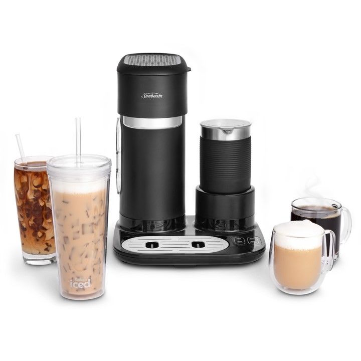 COFFEE MAKER ICED & HOT SUNBEAM 330X265X240MM 650ML CAPACITY BLACK