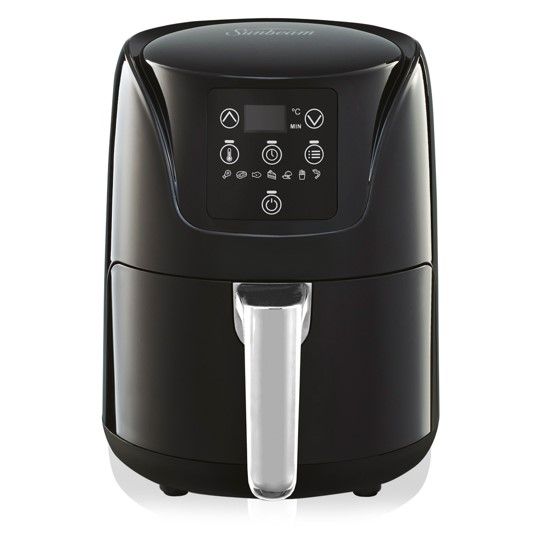 AIR FRYER DIGITAL SUNBEAM 4L CAP COPPER INFUSED DURACERAMIC BLACK