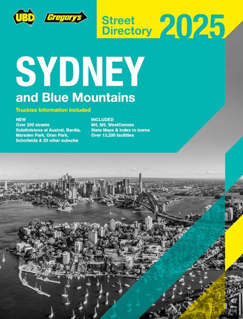 STREET DIRECTORY UBD/GRE 2025 SYDNEY & BLUE MOUNTAINS 61ST EDITION