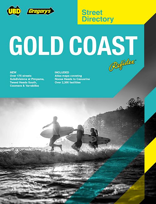 STREET DIRECTORY UBD/GRE GOLD COAST REFIDEX 25TH ED