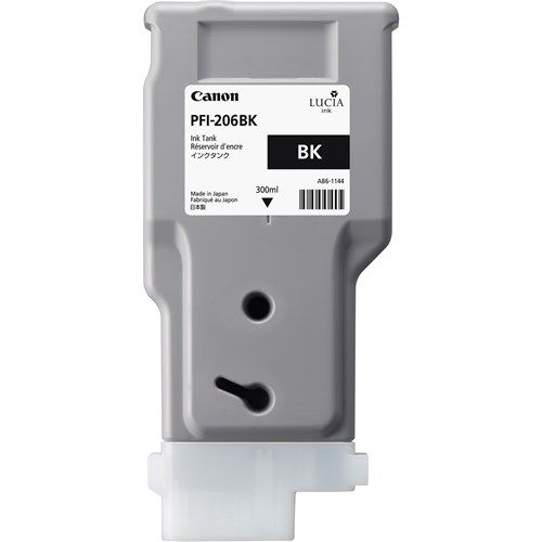 PFI-206BK LUCIA EX BLACK INK F OR IPF6400 6450 - 300ML