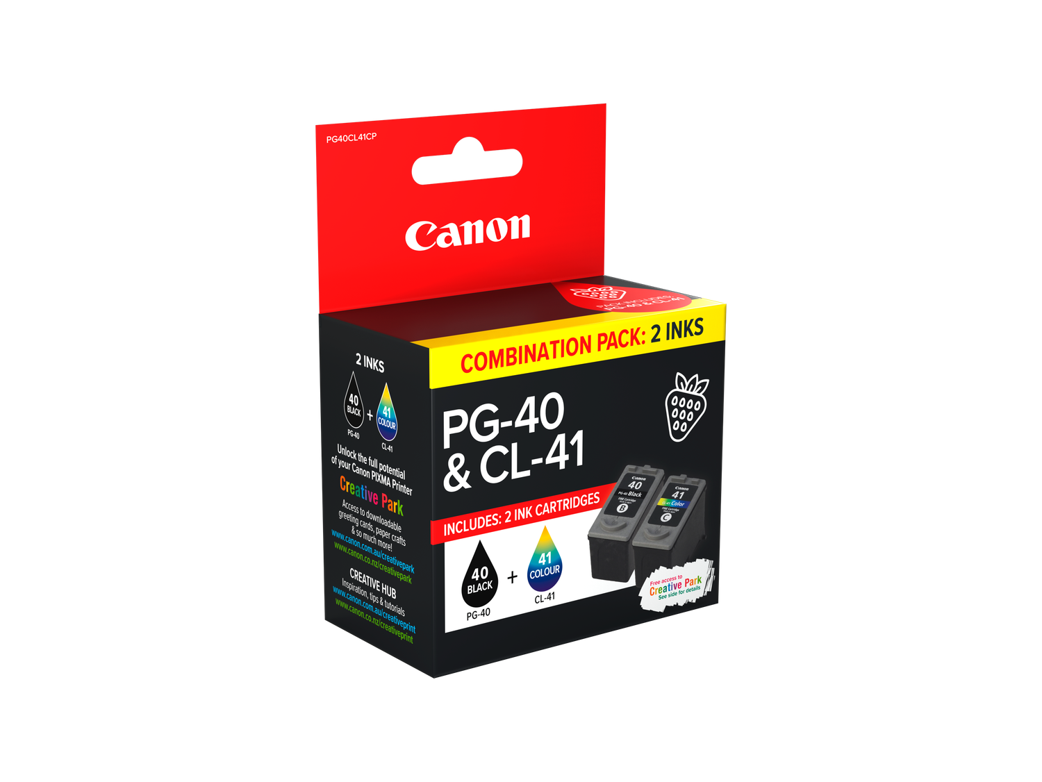 TWIN COMBINATION PACK 1X PG40 BLACK INK CART; 1X CL41 FINE COLOUR INK CART