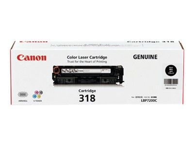CANON CART318BK BLACK TONER FOR LBP7200CDN LBP7680CX 3.4K