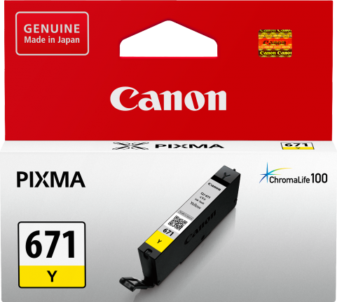 CANON CLI671Y YELLOW INK TANK FOR MG5760BK MG6860 M7760