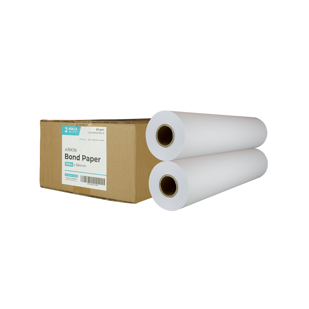 BOND PAPER 80GSM - 594MM X 100M Replace-CHRARBO594-100M1 JAN25