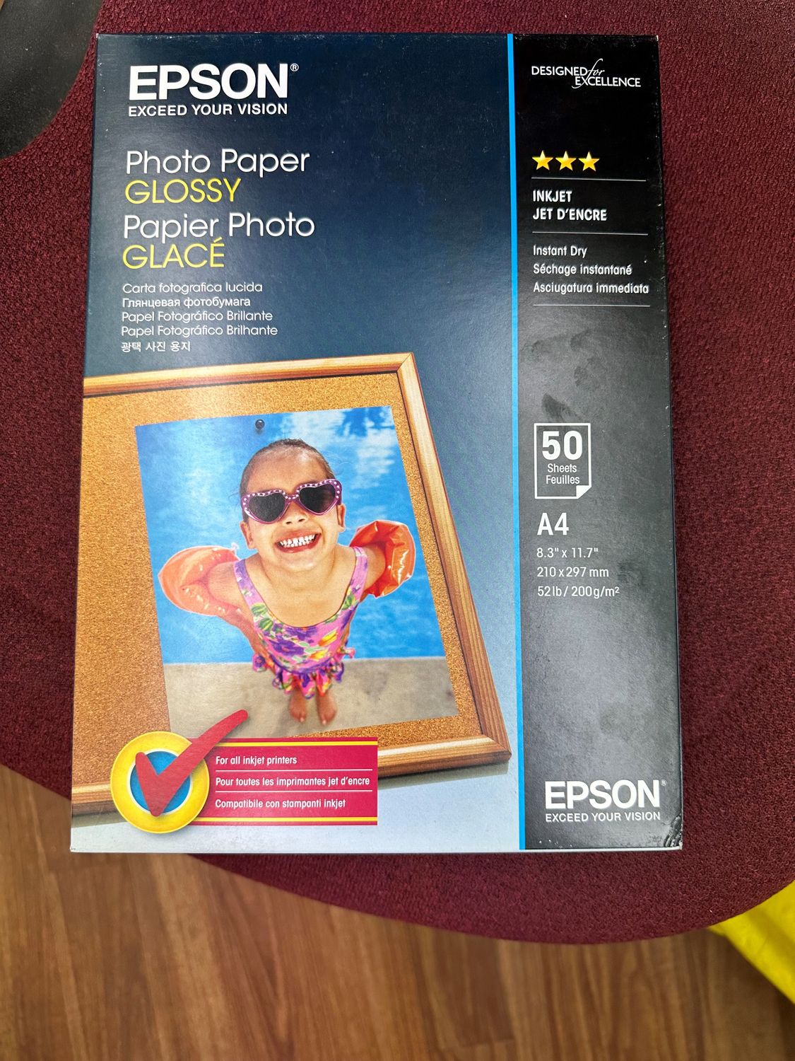 EPSON C13S042539 PHOTO PAPER GLOSSY A4 50 SHEET
