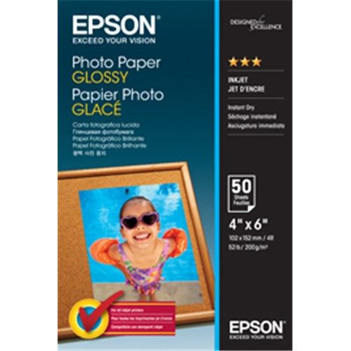 EPSON C13S042547 PHOTO PAPER GLOSSY 4X6 50 SHEET