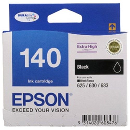 140 EXTRA HIGH CAPACITY BLACK INK CART WORKFORCE 52554560 625 630 633 645 70107510
