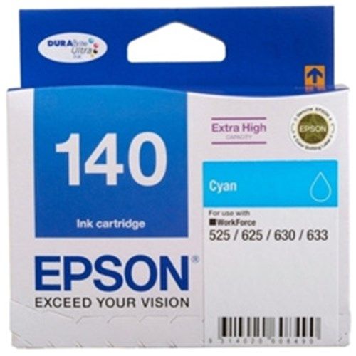 140 EXTRA HIGH CAPACITY CYAN INK CART WORKFORCE 52554560 625 630 633 645 70107510