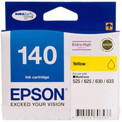 140 EXTRA HIGH CAPACITY YELLOW INK CART WORKFORCE 52554560 625 630 633 645 70107510