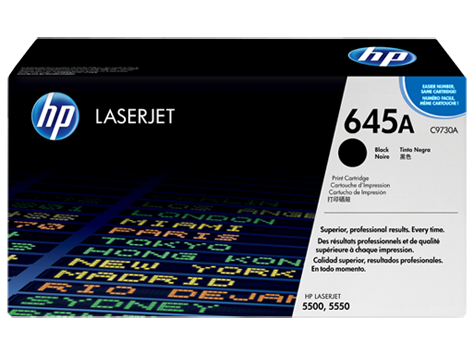 HP 645A BLACK TONER 13000 PAGE YIELD FOR CLJ 5500 5550