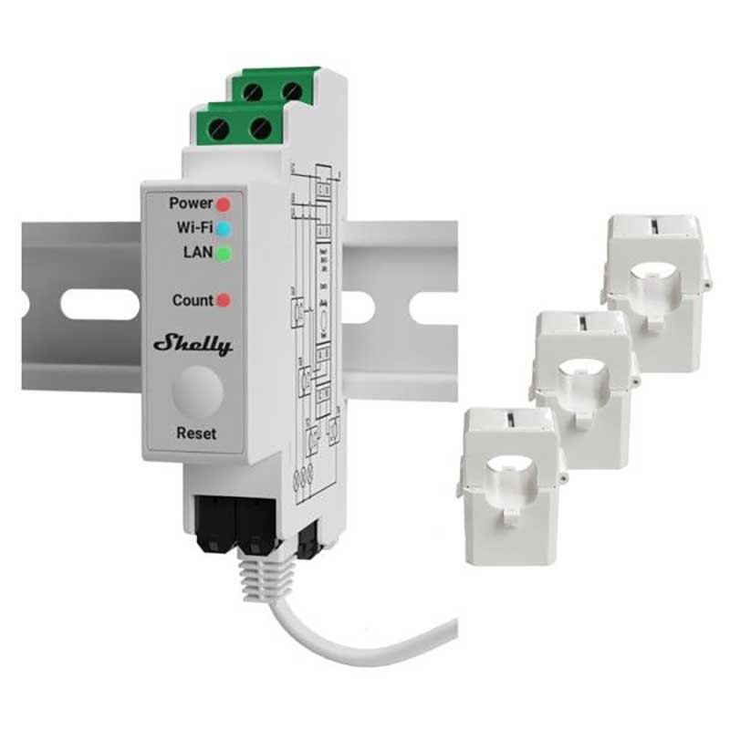 SHELLY SINGLE PHASE DIN RAIL ENERGY METER PRO