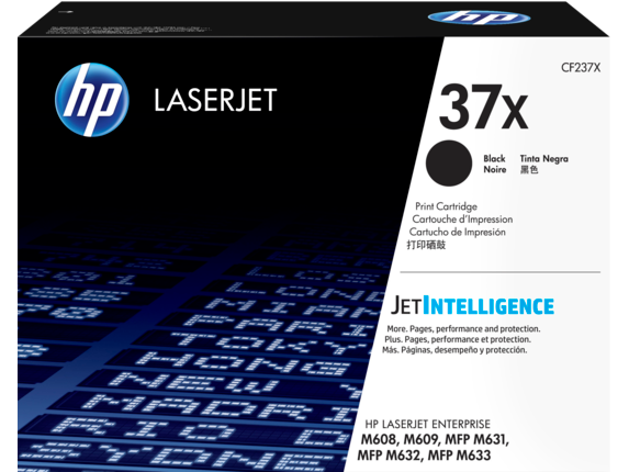 HP 37X HIGH YIELD BLACK ORIGINAL LASERJET TONER CARTRIDGE