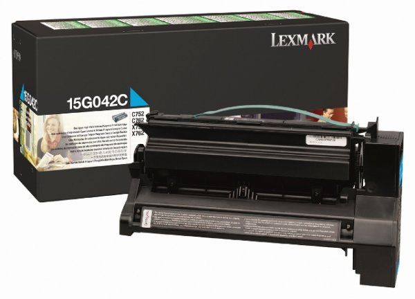 15G042C CYAN PREBATE TONER YIELD15000 PAGES FOR C752 760 762