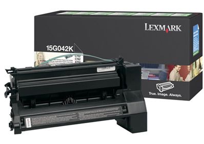 15G042K BLACK PREBATE TONER YIELD 15000 PAGES FOR C752 760 762