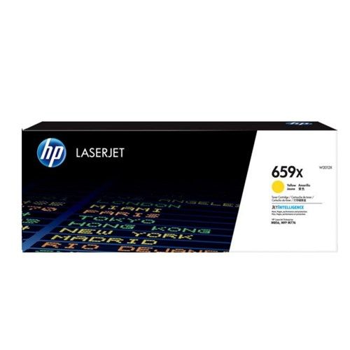 HP 659X YELLOW LASERJET TONER CARTRIDGE FOR M776 M856 - 29K