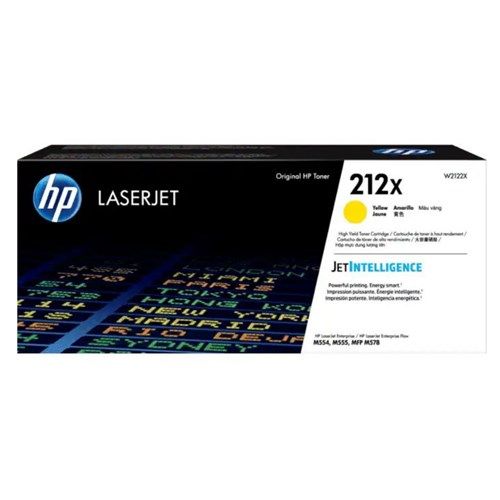 HP 212X HIGH YIELD YELLOW ORIGINAL LASERJET TONER CARTRIDGE 10000 PAGE YIELD