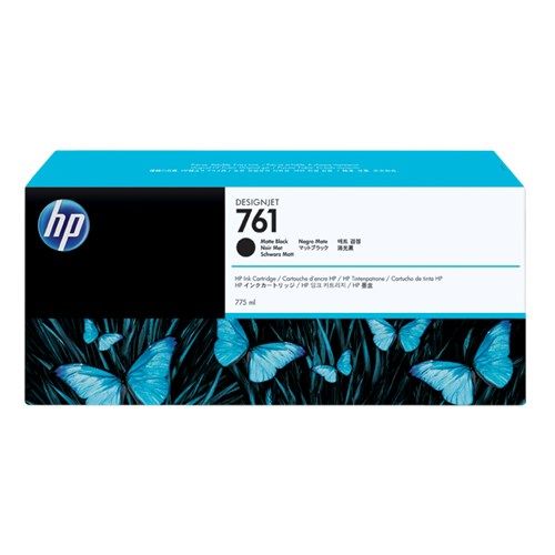 HP 761 MATTE BLACK 775 ML INK CART FOR DESIGNJET T7100