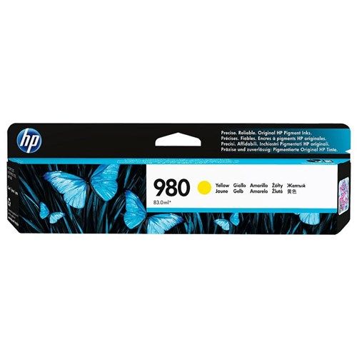 HP 980 D8J09A YELLOW INK CART 6.6K PAGES