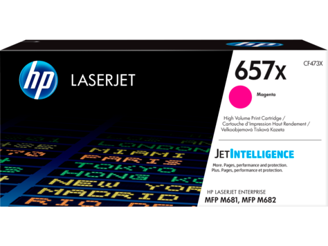 HP 657X MAGENTA ORIGINAL LASERJET TONER CARTRIDGE