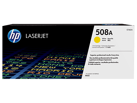 HP 508A YELLOW LASERJET TONER CARTRIDGE