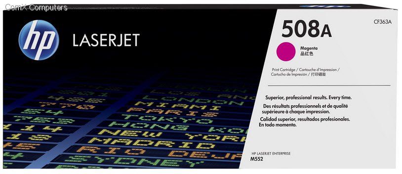 HP 508A MAGENTA LASERJET TONER CARTRIDGE