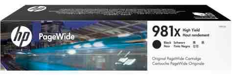 HP 981X BLACK ORIGINAL PAGE WIDE CRTG 11K