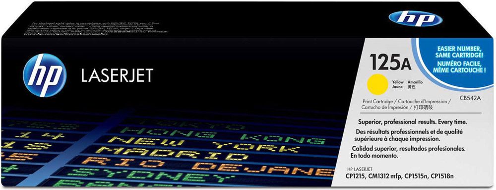 HP 125A YELLOW TONER 1400 PAGE YIELD FOR CLJ CM1312 CP15XX
