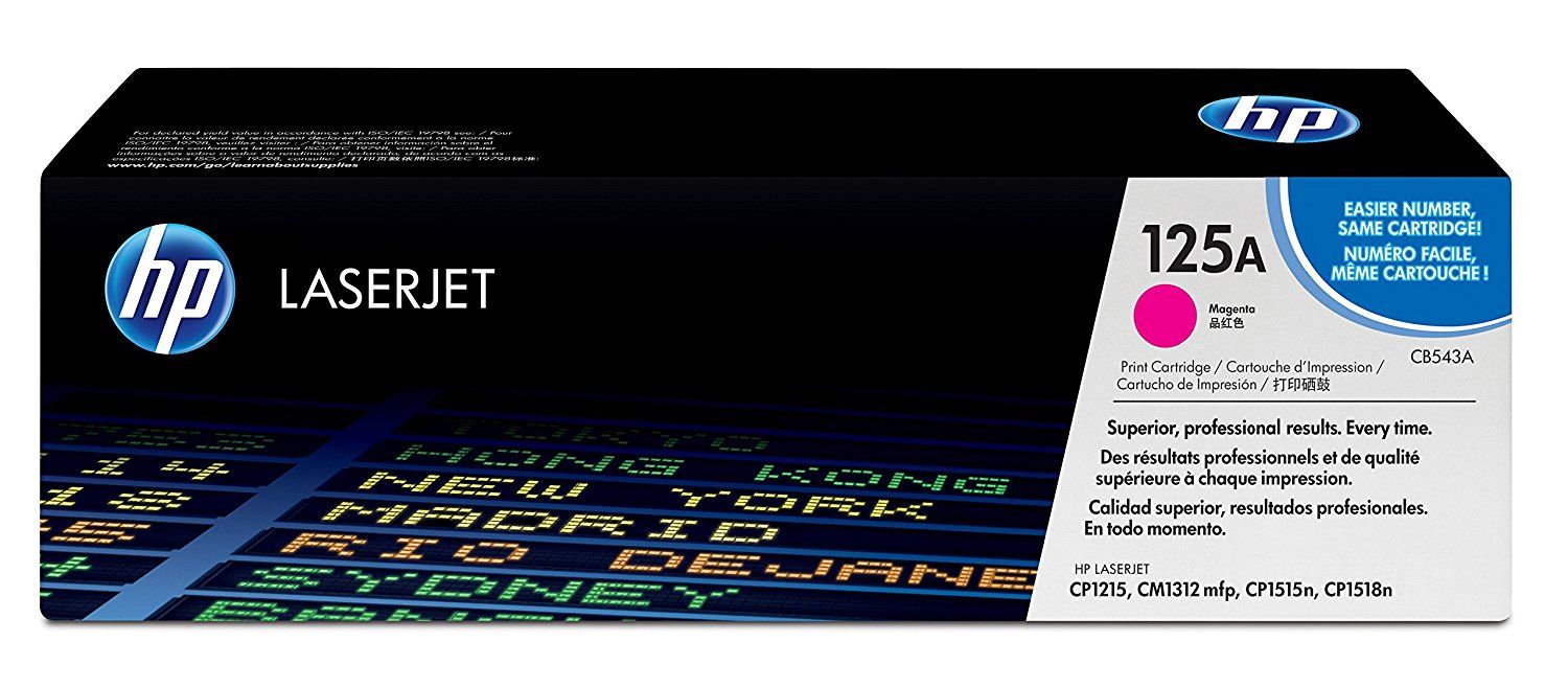 HP 125A MAGENTA TONER 1400 PAGE YIELD FOR CLJ CM1312 CP15XX