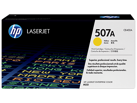 HP 507A YELLOW TONER 6000 PAGE YIELD FOR M551