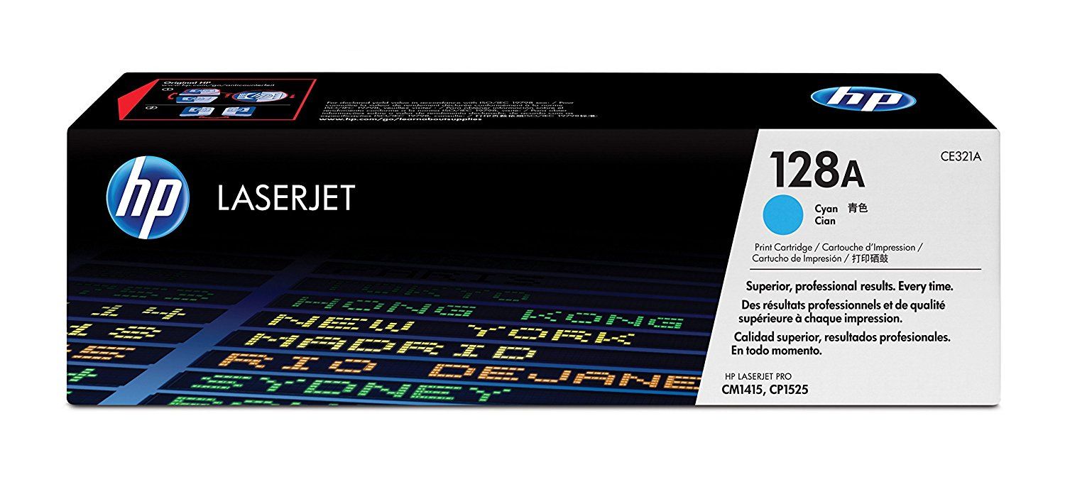 HP 128A CYAN TONER 1.3K FOR CLJ PRO CP1525 CM1415
