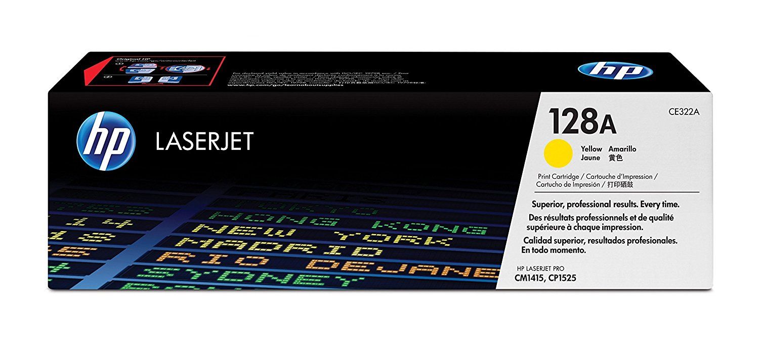 HP 128A YELLOW TONER 1.3K FOR CLJ PRO CP1525 CM1415