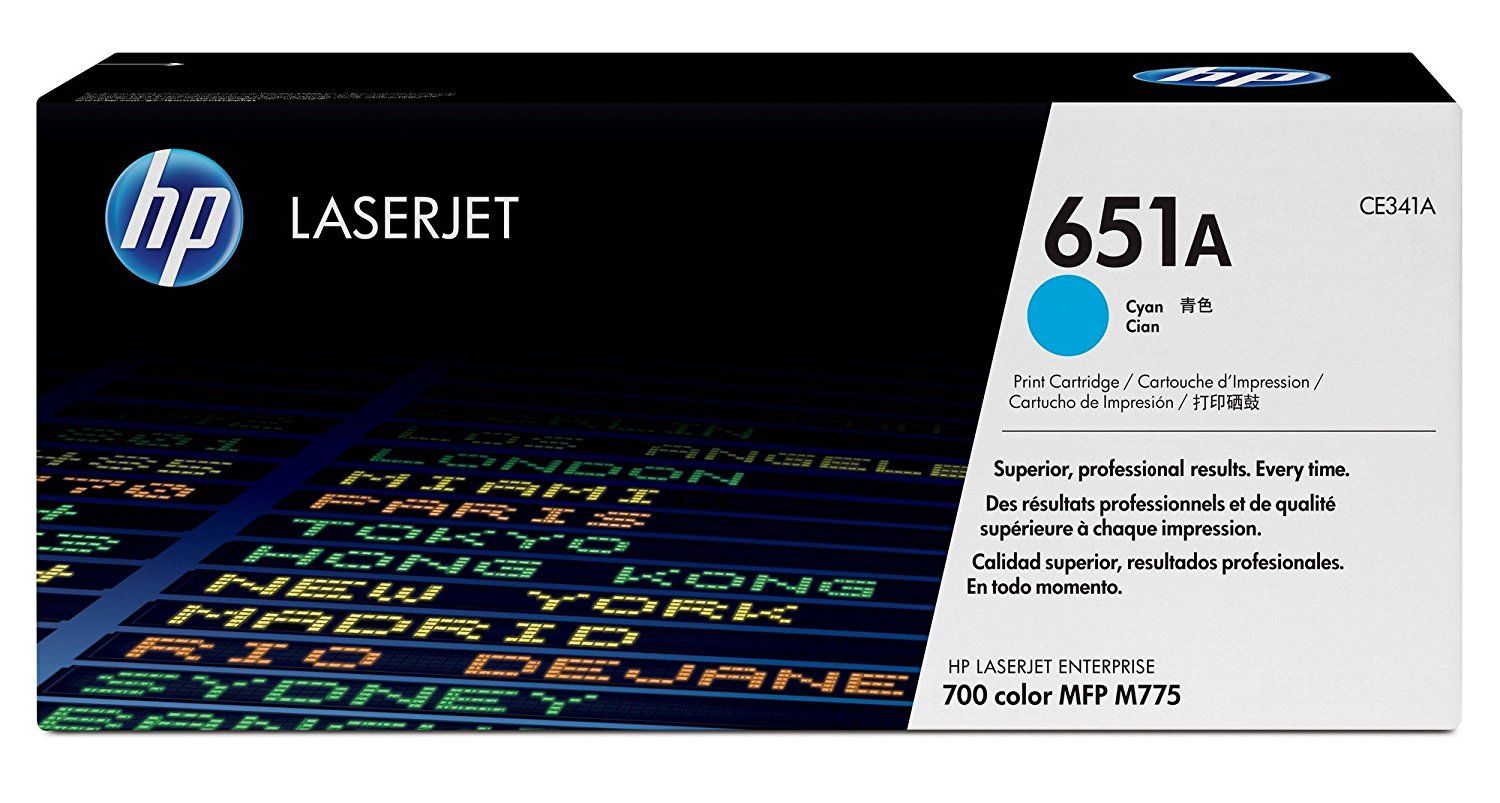 HP 651A LJ M775 CYAN TONER CARTRIDGE YIELD 16K PAGES