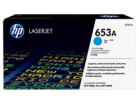 HP 653A CYAN LASERJET TONER CARTRIDGE