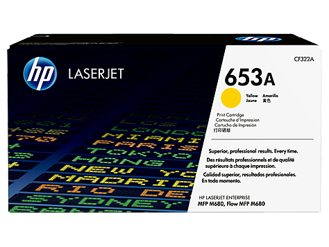 HP 653A YELLOW LASERJET TONER CARTRIDGE