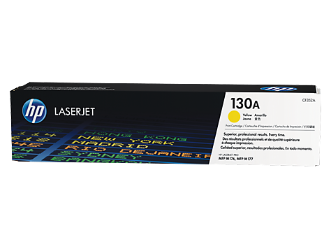 HP 130A YELLOW LASERJET TONER CARTRIDGE-M153/M176/M177