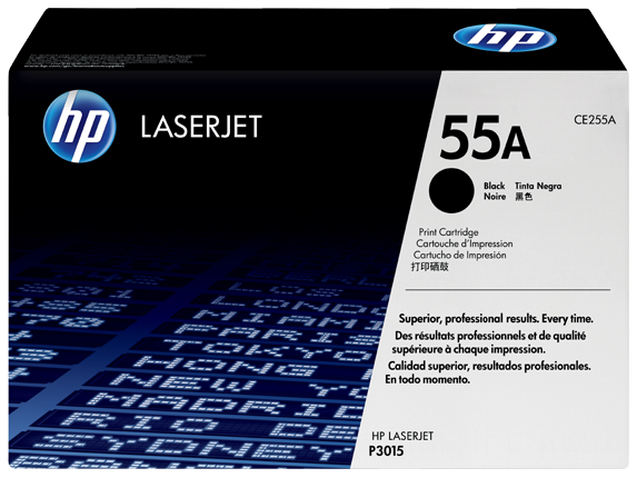 HP 55A BLACK TONER 6000 PAGE YIELD FOR LJ P3015
