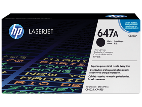 HP 647A BLACK TONER 8500 PAGE YIELD FOR CLJ CP4025 CP4525 CM4540