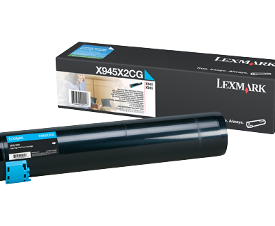 X945X2CG CYAN TONER YIELD 22000 PAGES FOR X940E X945E