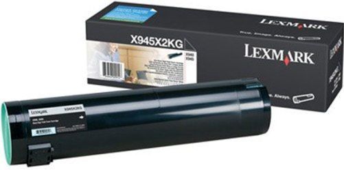 X945X2KG BLACK TONER YIELD 36000 PAGES FOR X940E X945E