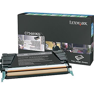 C734A1KG BLACK PREBATE TONER YIELD 8000 PAGES FOR C734 C736